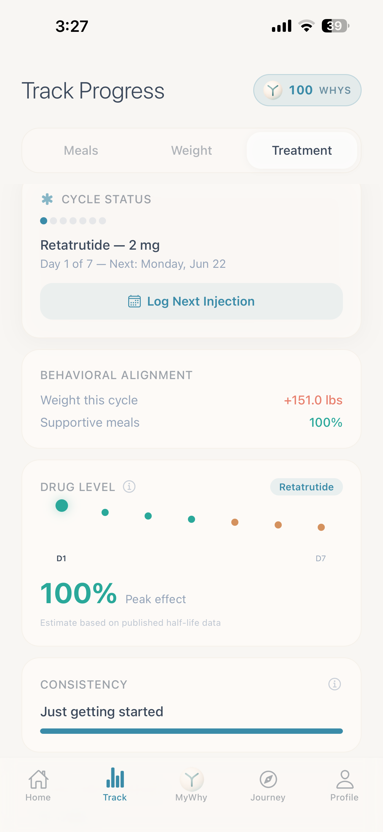 Treatment tracking